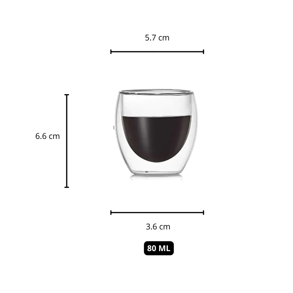 Heat-Resistant Double Wall Glass Cup