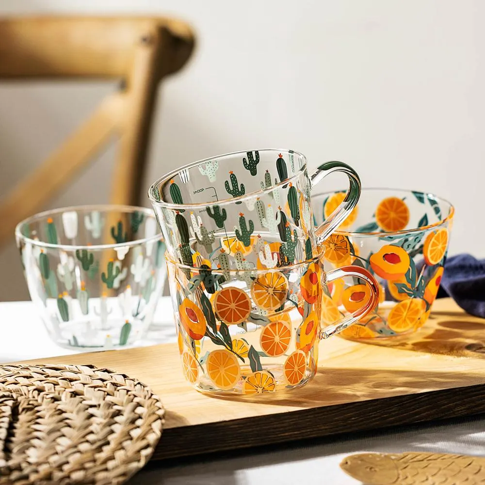 HighLand Printed Glass  Measuring Cups - Final Sale