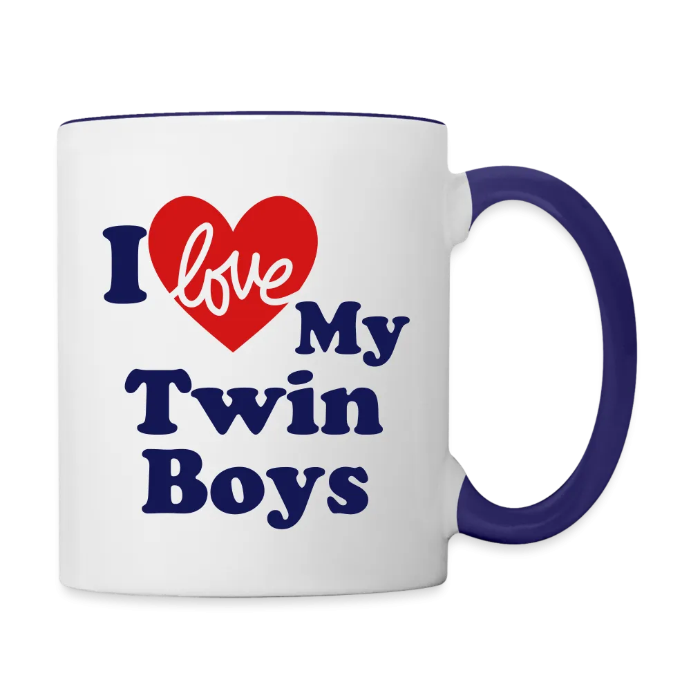 I Love My Twin Boys : Coffee Mug