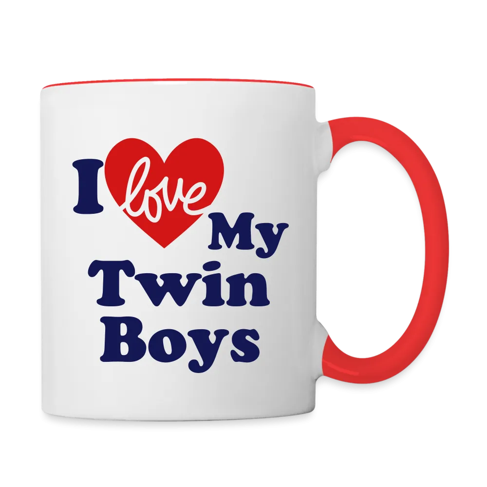 I Love My Twin Boys : Coffee Mug