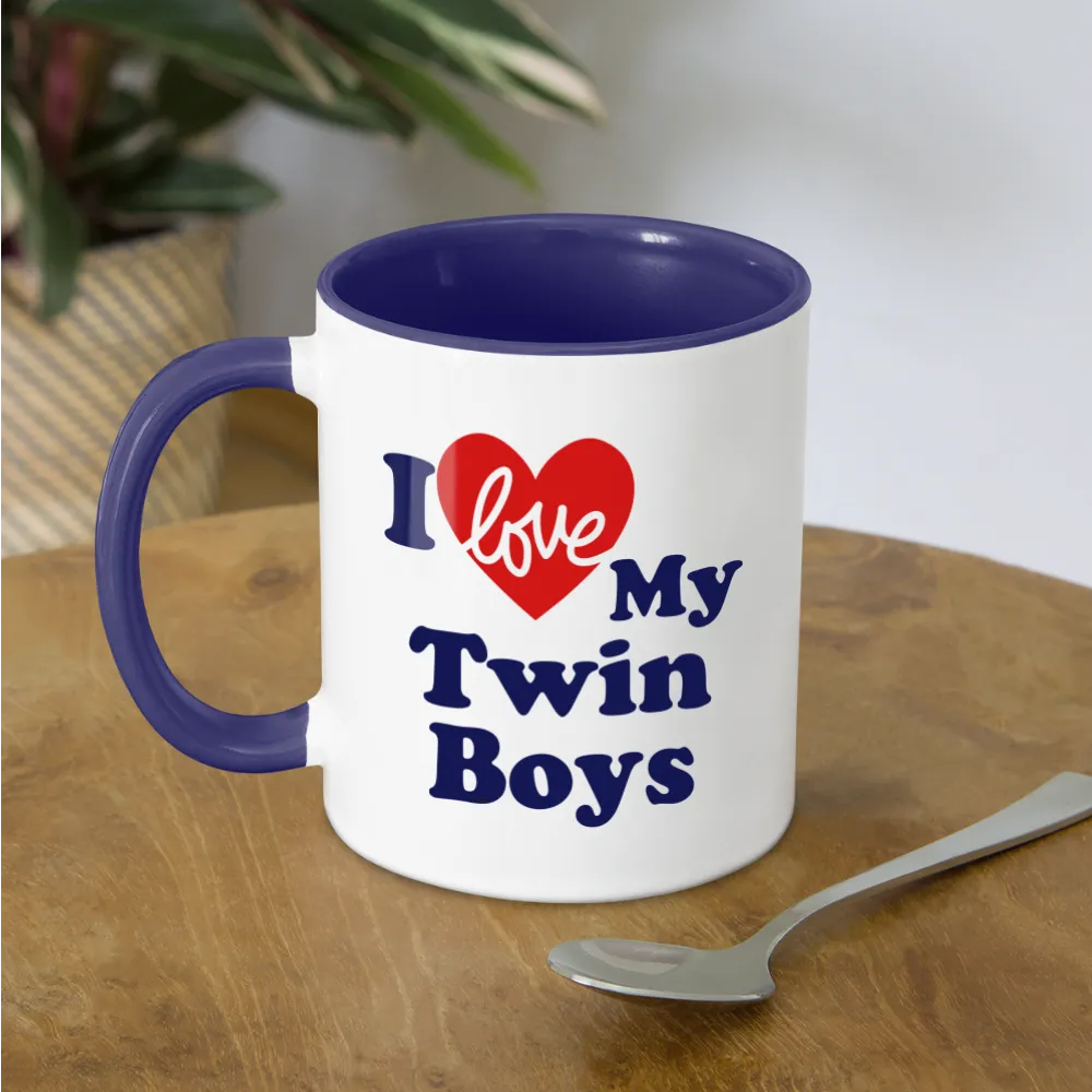 I Love My Twin Boys : Coffee Mug