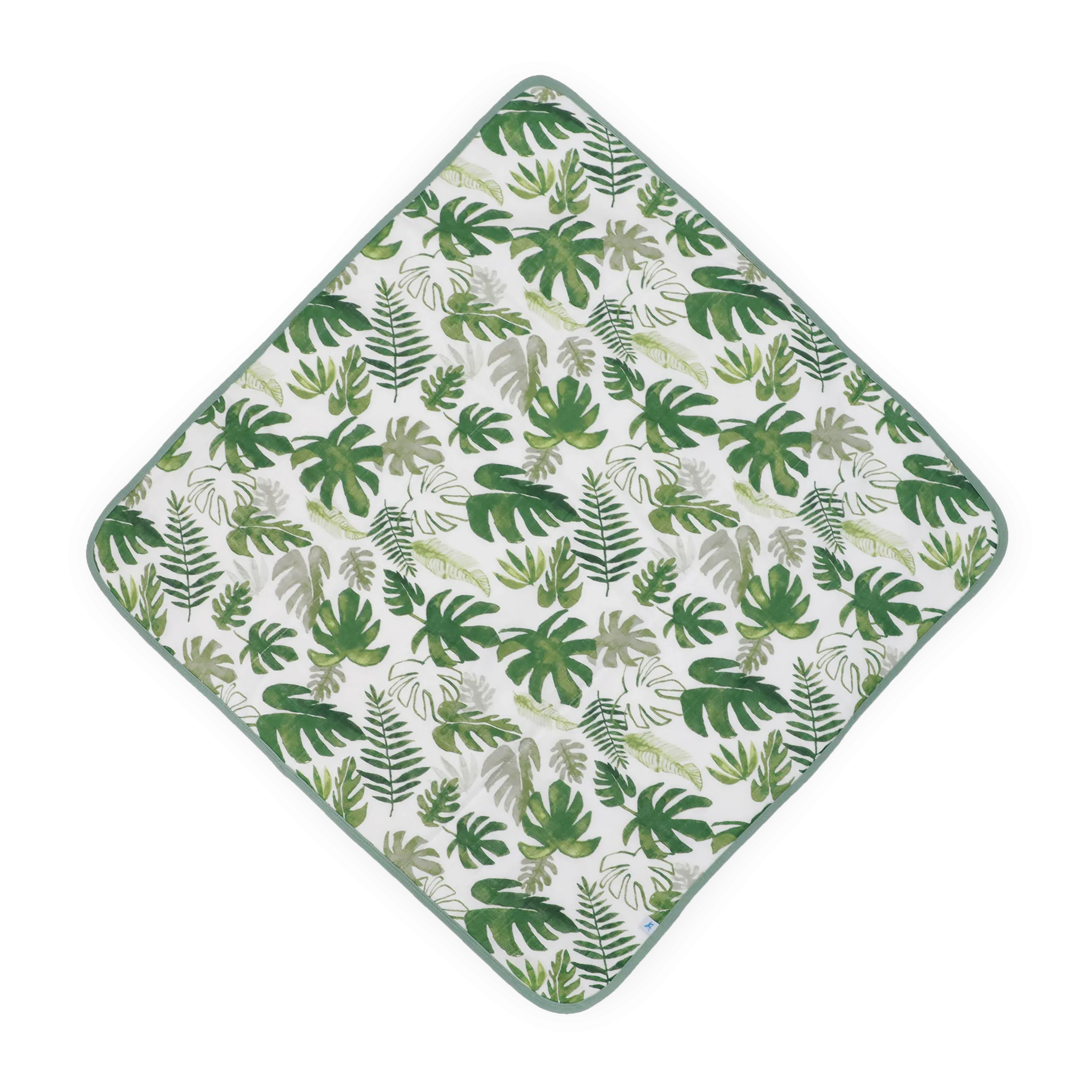 Infant Hooded Towel - Tropical Leaf