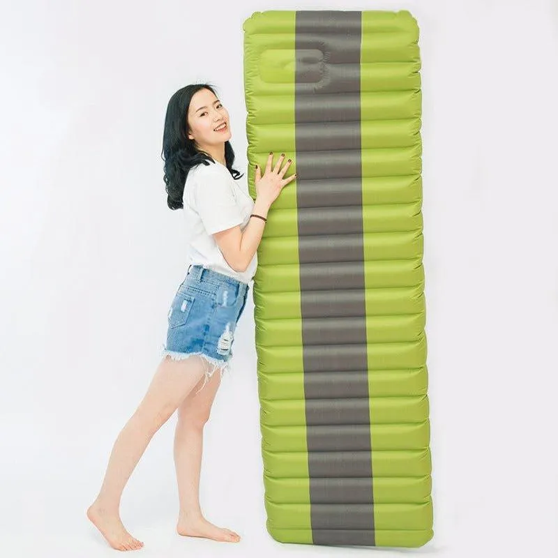 Inflated Sleeping Pad Lightweight Ergonomic Textured