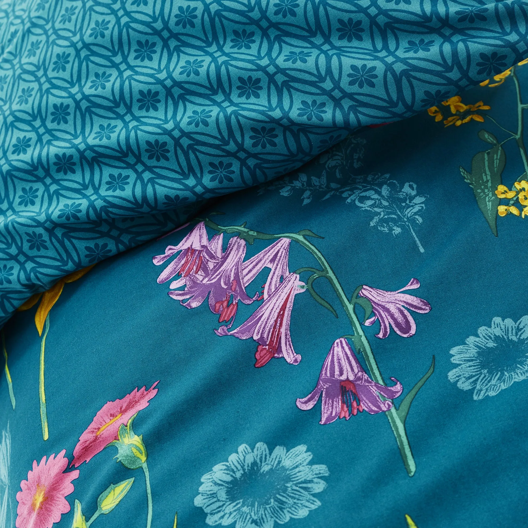 Ingrid Duvet Cover Set by Dreams & Drapes in Teal