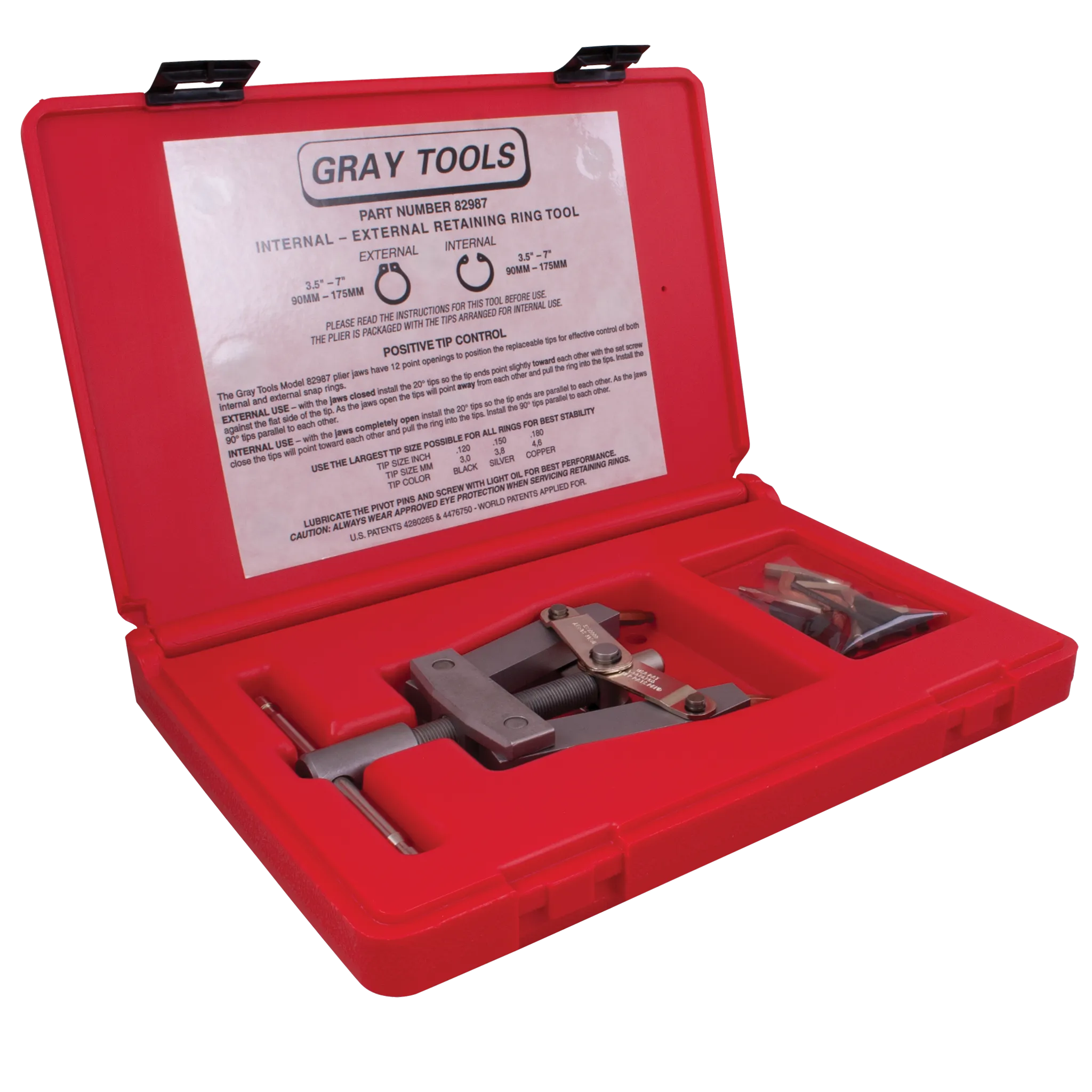 Internal-External Retaining Ring Tool for Extra Large Retaining Rings