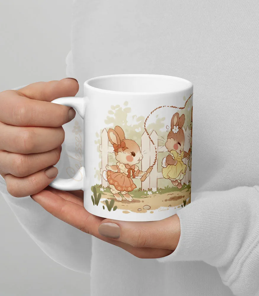 Jump Rope Bunnies Mug