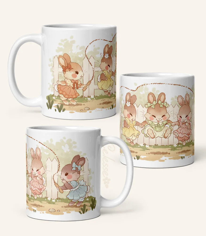 Jump Rope Bunnies Mug