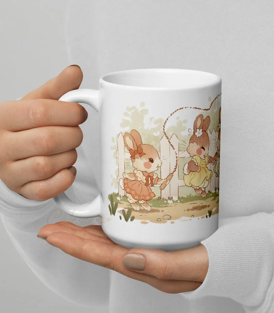 Jump Rope Bunnies Mug