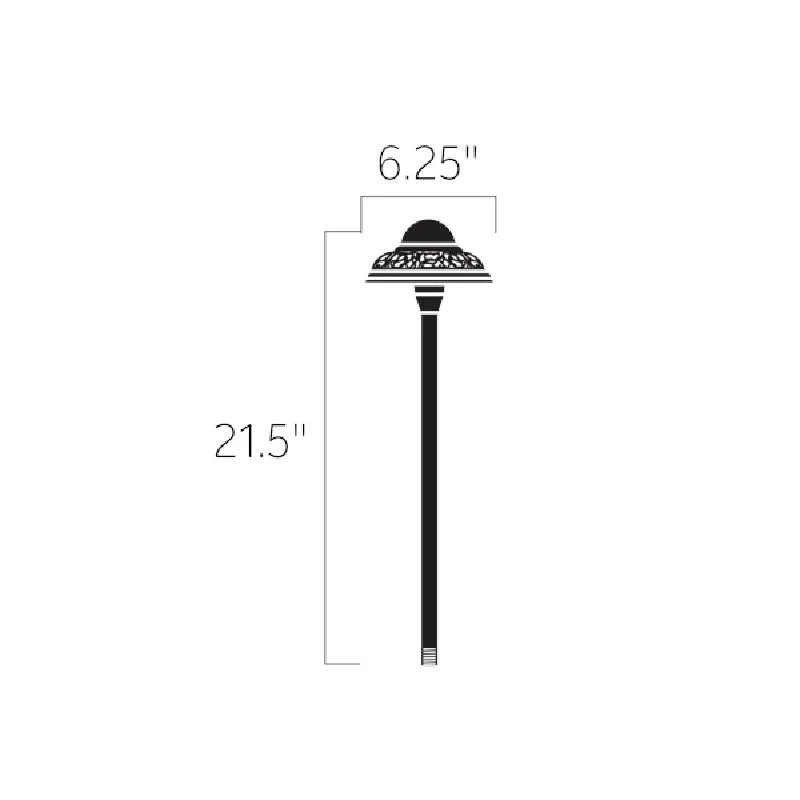 Kichler 15457 Pierced Dome 7" 12V Path Light