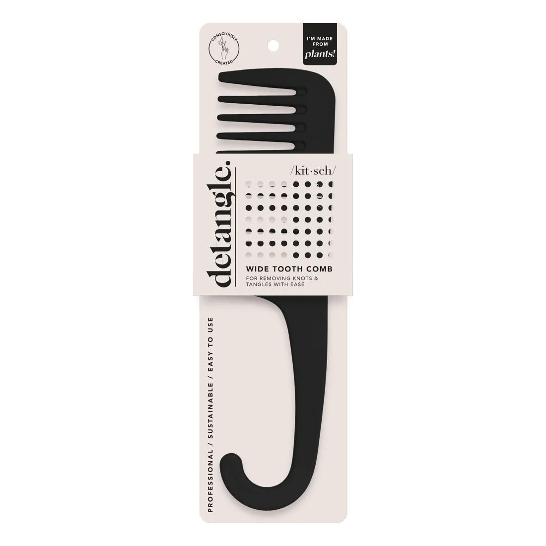 Kitsch Wide Tooth Comb in Recycled Plastic