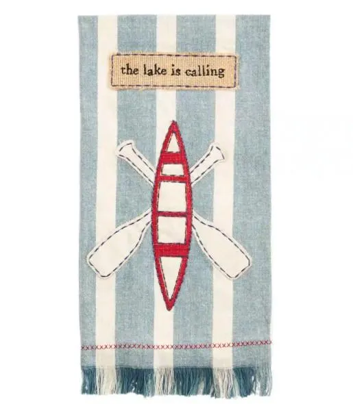 Lake Is Calling Applique Towel