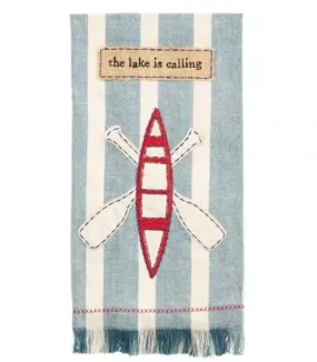 Lake Is Calling Applique Towel