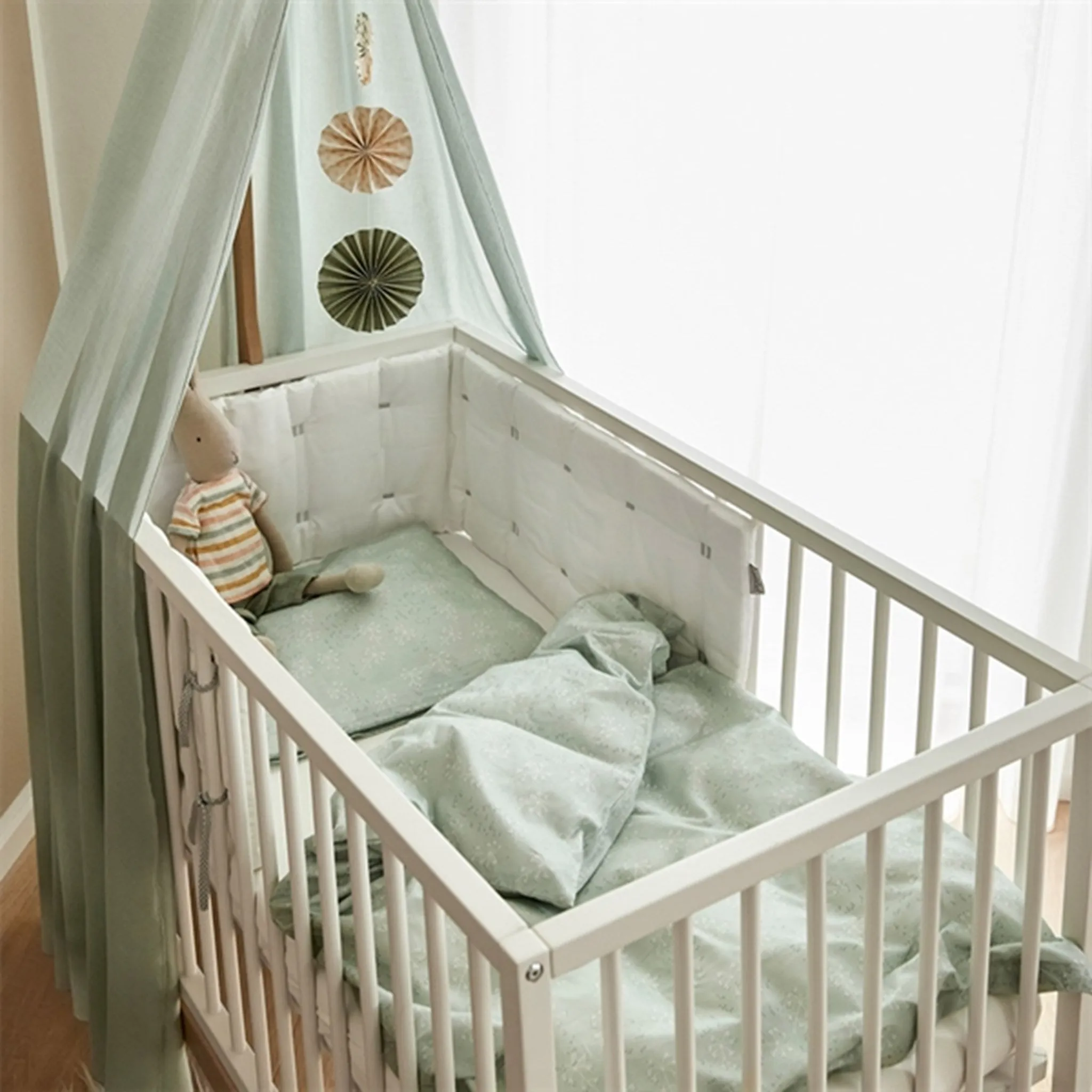 Leander Baby Bedding Meadow Sage Green