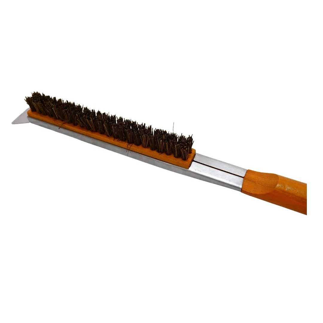 Lifespace Pizza Stone Cleaning Brush with Scraper