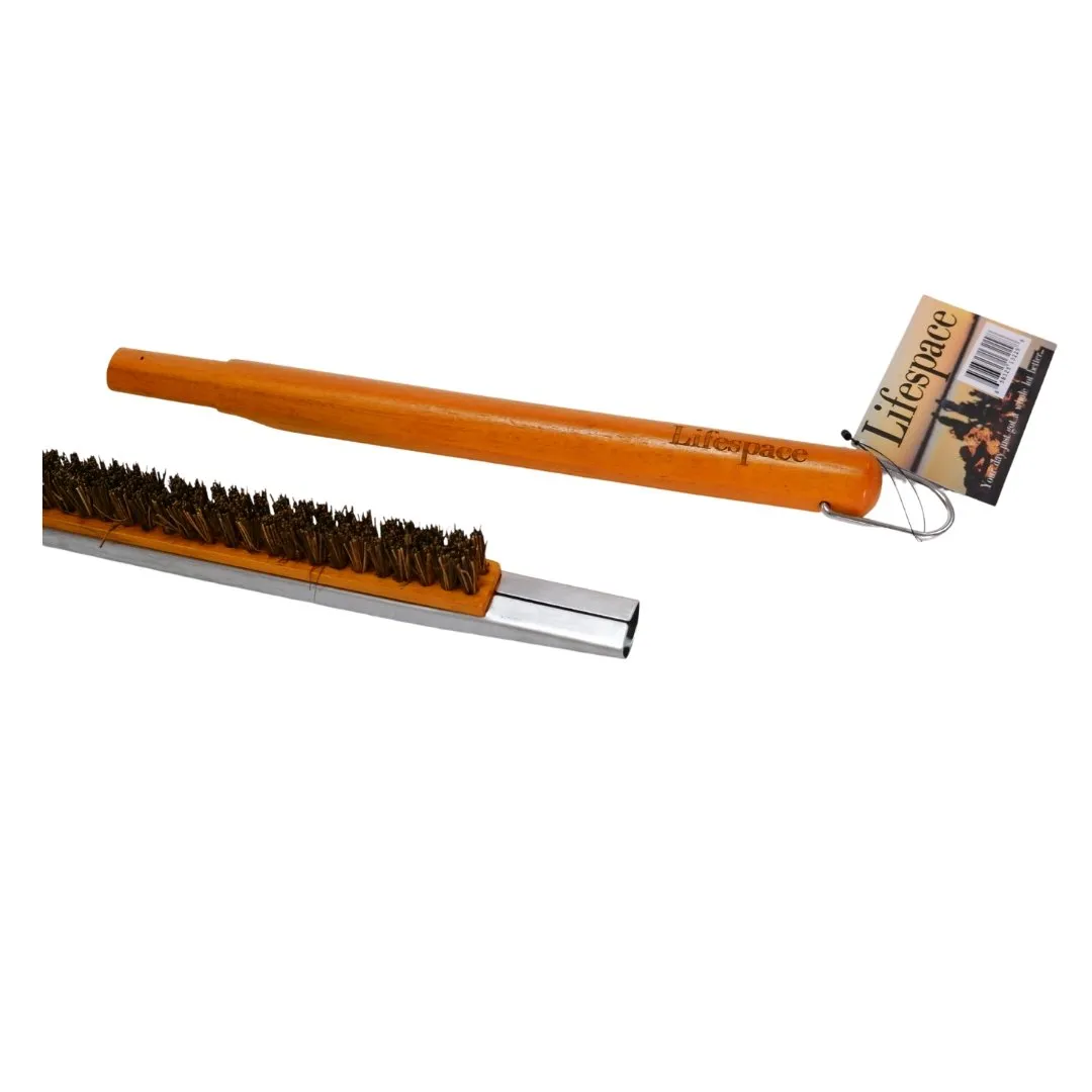 Lifespace Pizza Stone Cleaning Brush with Scraper