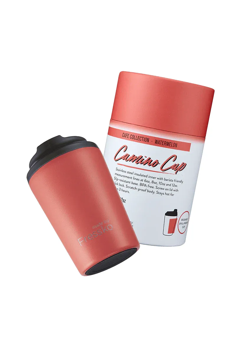 Made By Fresko - Reusable Coffee Cup - Camino 340ml/12oz - Watermelon