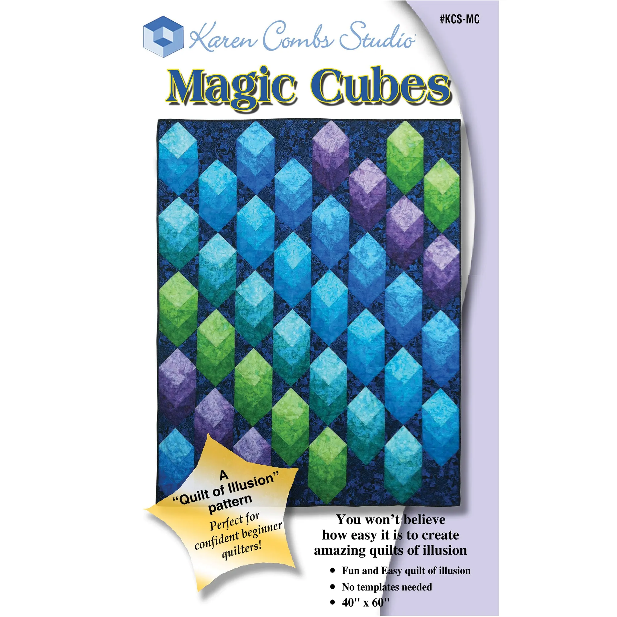 Magic Cubes Quilt KCS-MCe - Downloadable Pattern