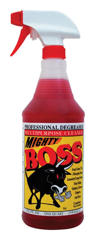 Mighty Boss Lemon Scent Cleaner and Degreaser 1 qt Liquid