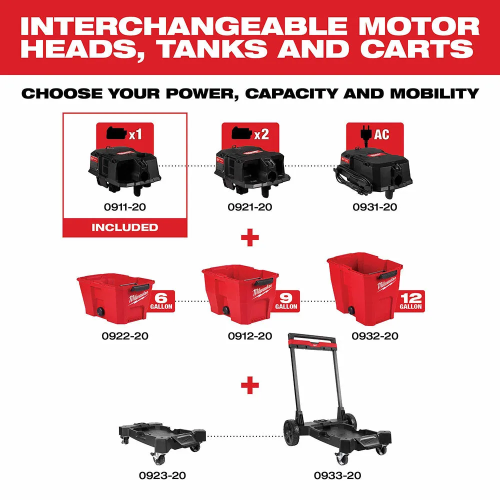 Milwaukee 0911-20 M18 FUEL Wet/Dry Vacuum Motor Head