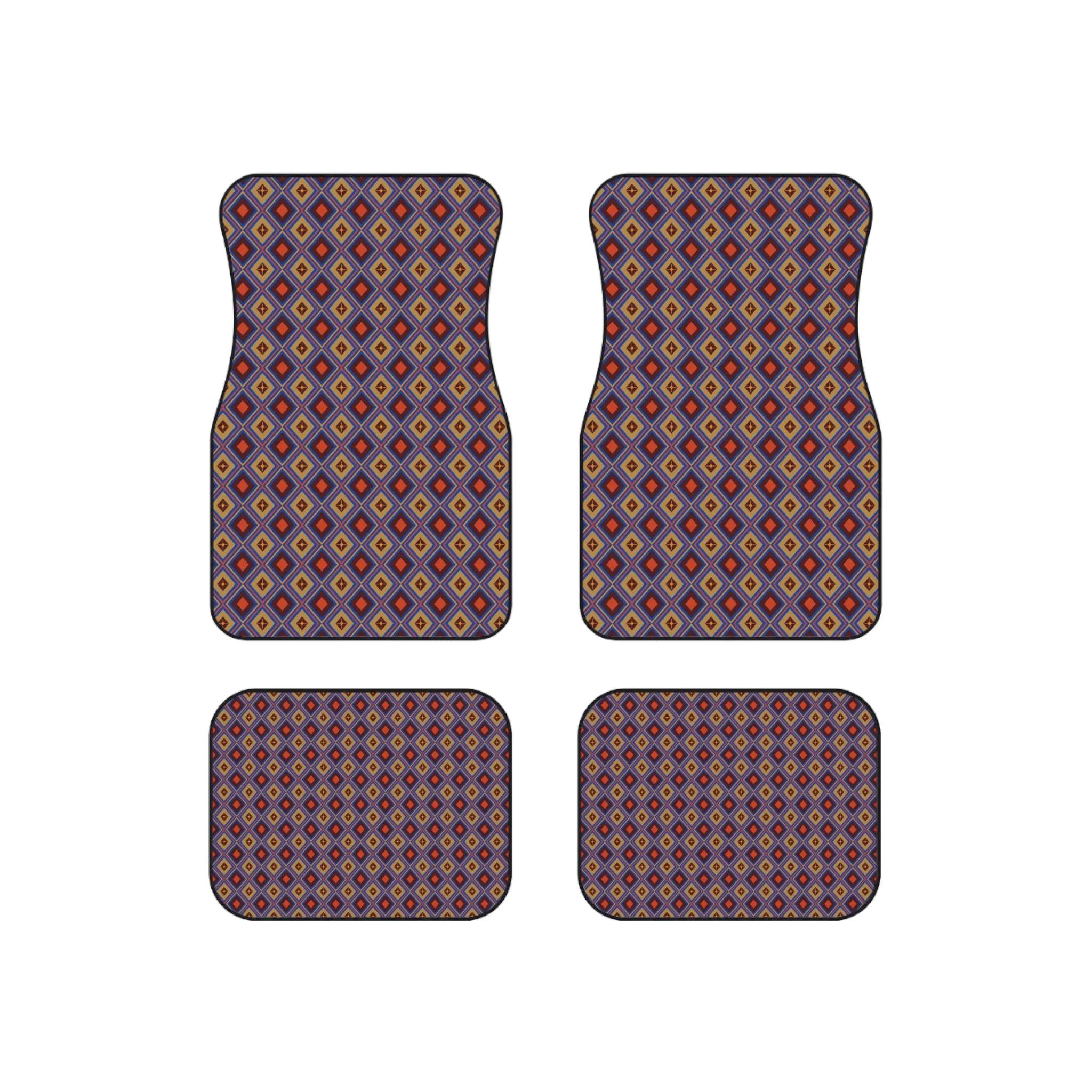 Modern Midcentury Car Mats (Set of 4)