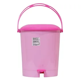 More Essentials Plastic Pedal Dustbin asso Big nos,Pink