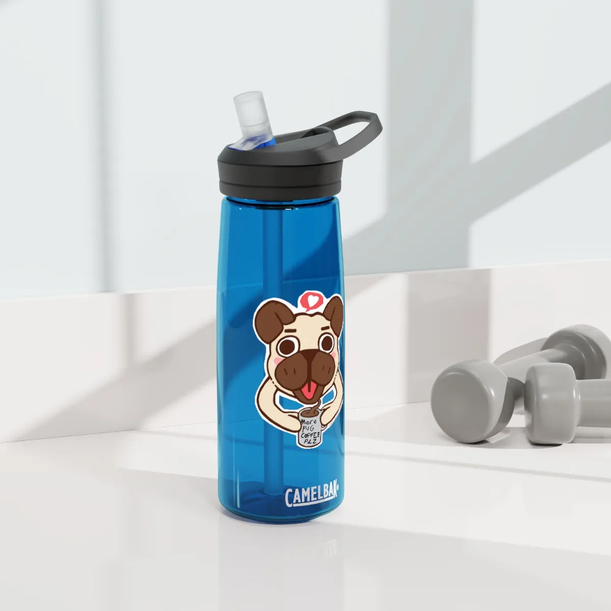 More Pug Coffee Please CamelBak Eddy®  Water Bottle, 20oz / 25oz