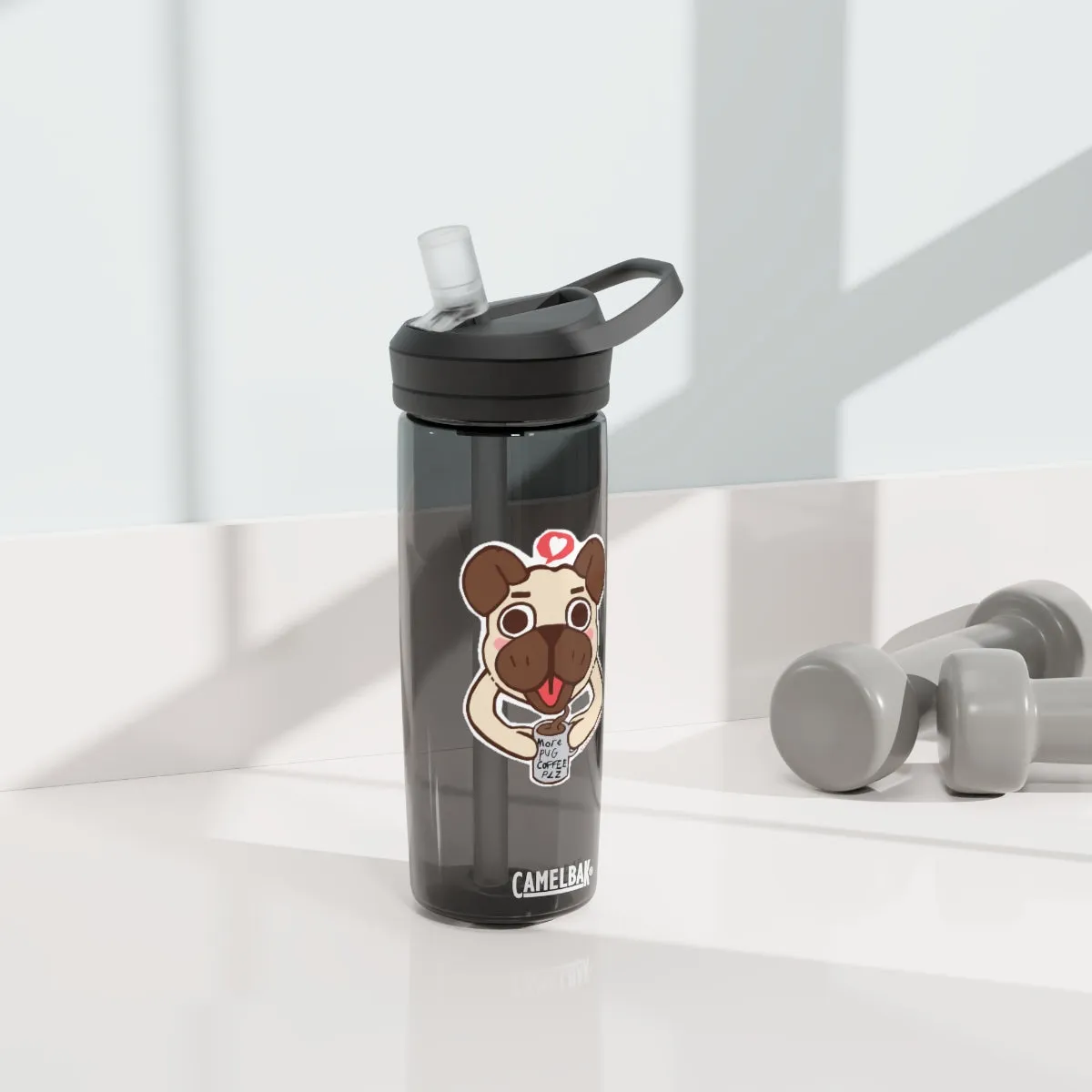 More Pug Coffee Please CamelBak Eddy®  Water Bottle, 20oz / 25oz