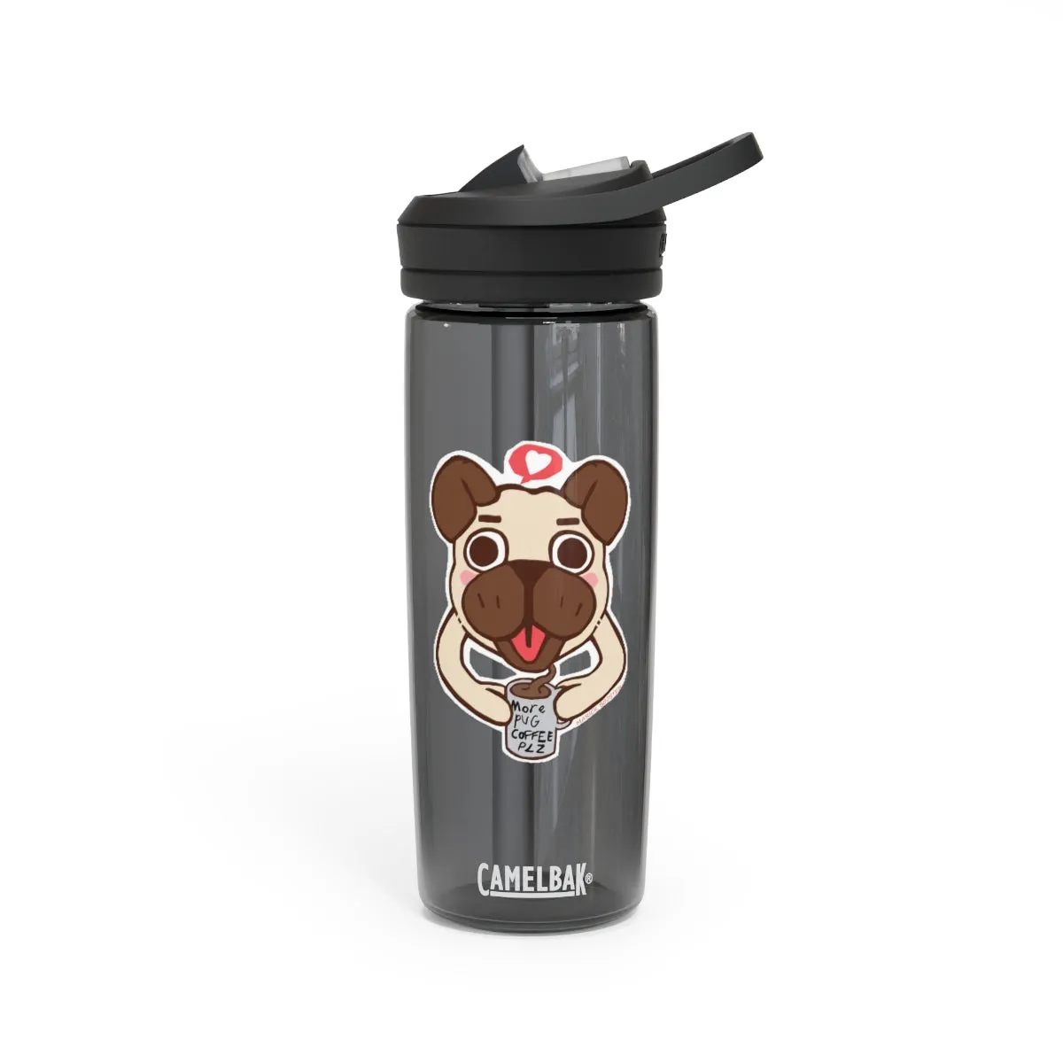 More Pug Coffee Please CamelBak Eddy®  Water Bottle, 20oz / 25oz