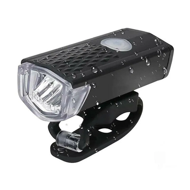 MTB Bike Front Lights USB LED Rechargeable Waterproof Mountain Bike Headlight Bicycle Light Warning Cycling Accessories