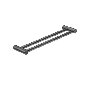 Nero Mecca Care 25mm Double Towel Grab Rail 900mm Gunmetal