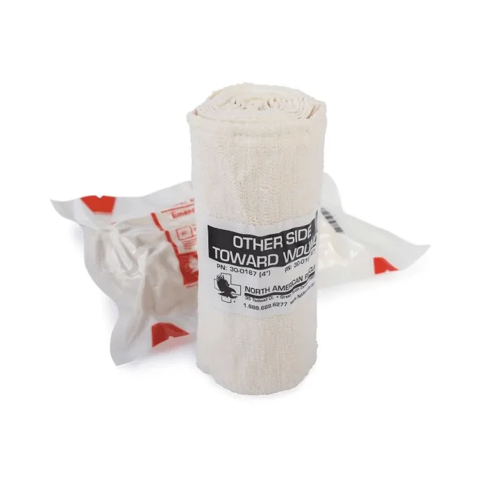 North American Rescue Responder Emergency Trauma Dressing - 6'' Rolled