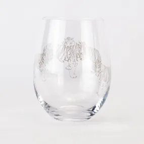 On The Prowl Wine Glass