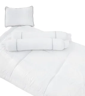 Organic Bamboo Lyocell Baby Comforter Set - White