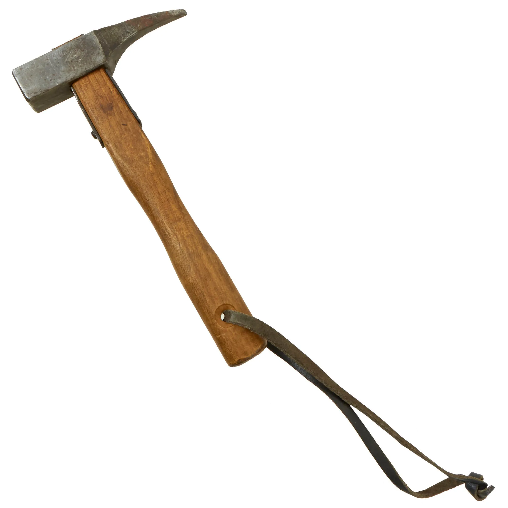 Original German WWII 137th Gebirgsjäger Mountain Trooper Regt. Piton Hammer by Stubai with Waffenamt Marking