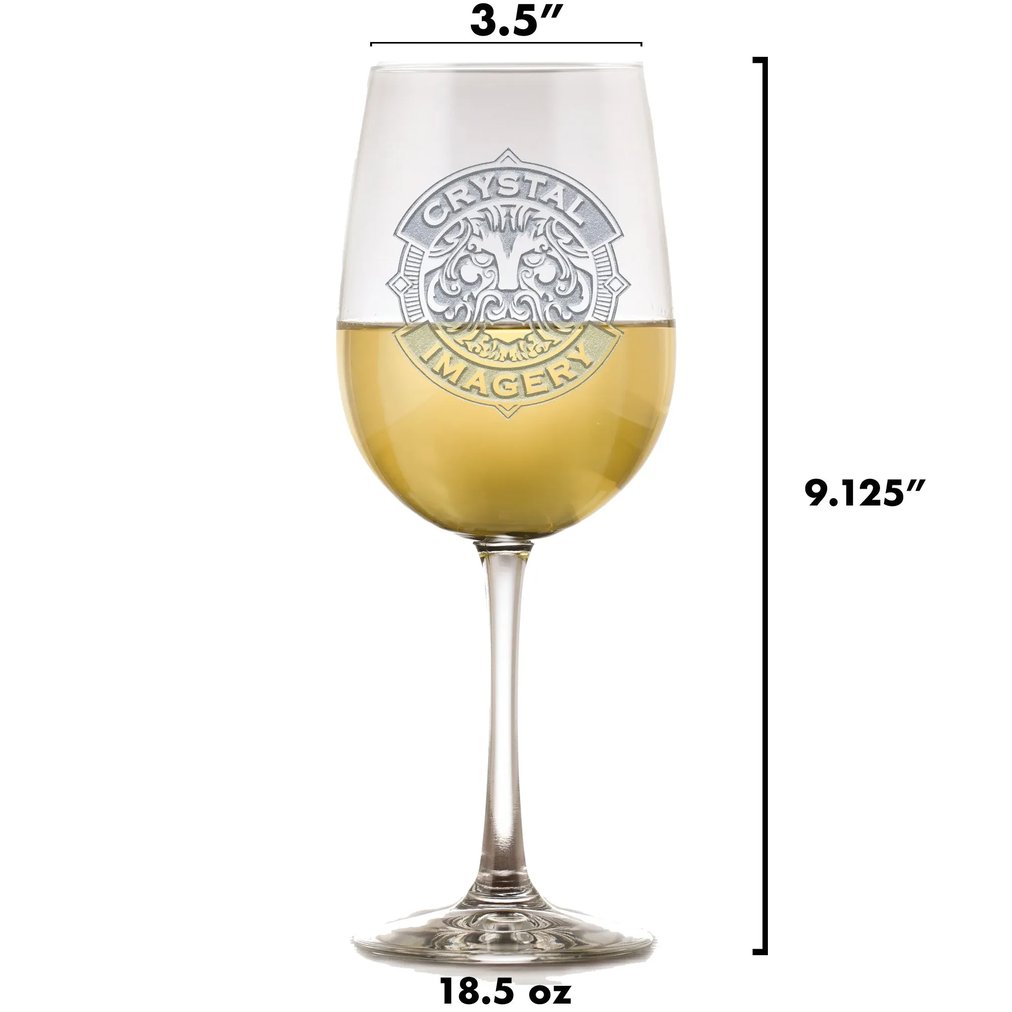 Personalized Italian Wine Glass