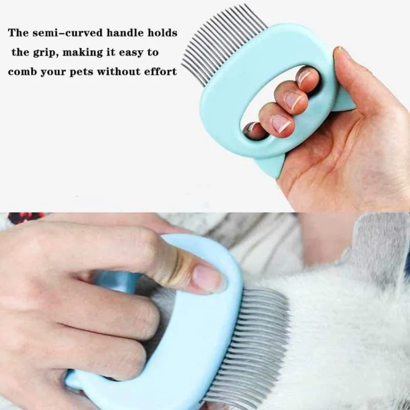 Pet Shell Massager Grooming Comb