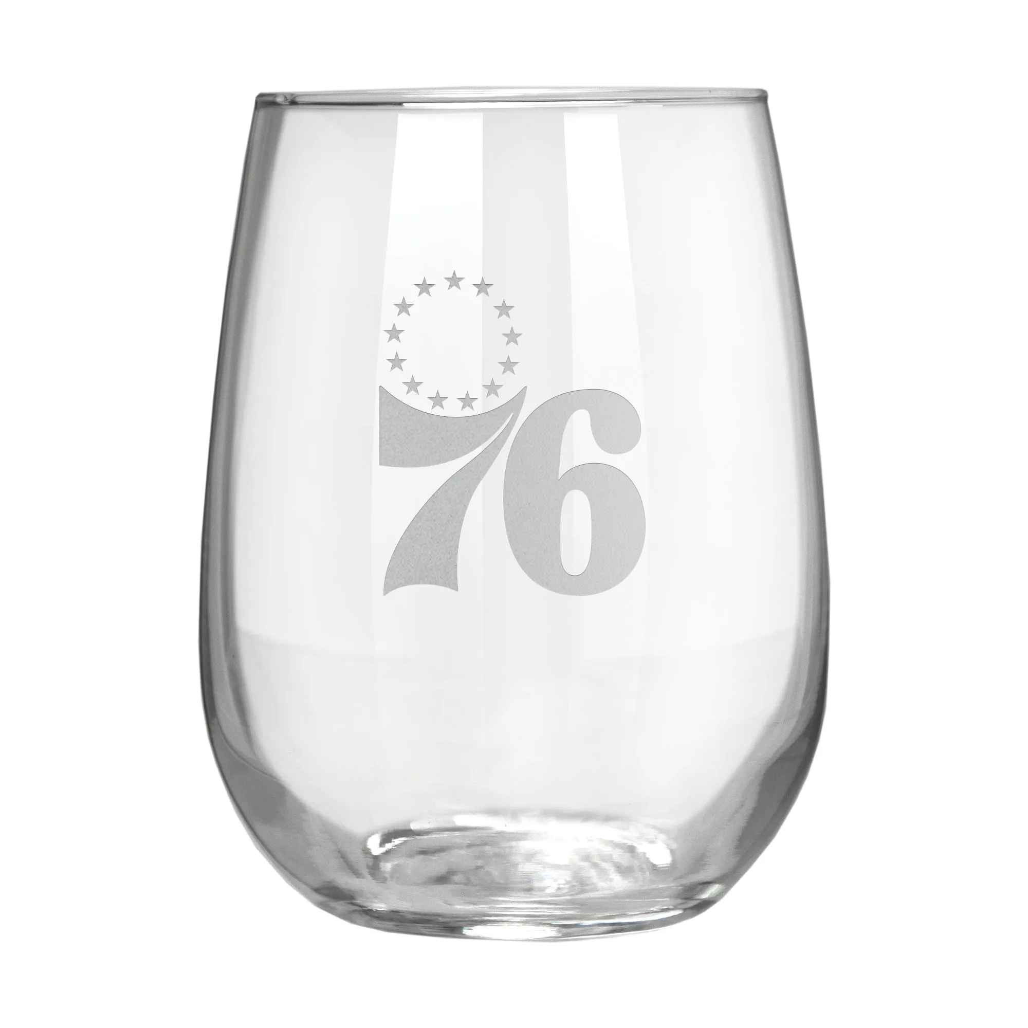 Philadelphia 76ers 17 oz. Stemless Wine Glass