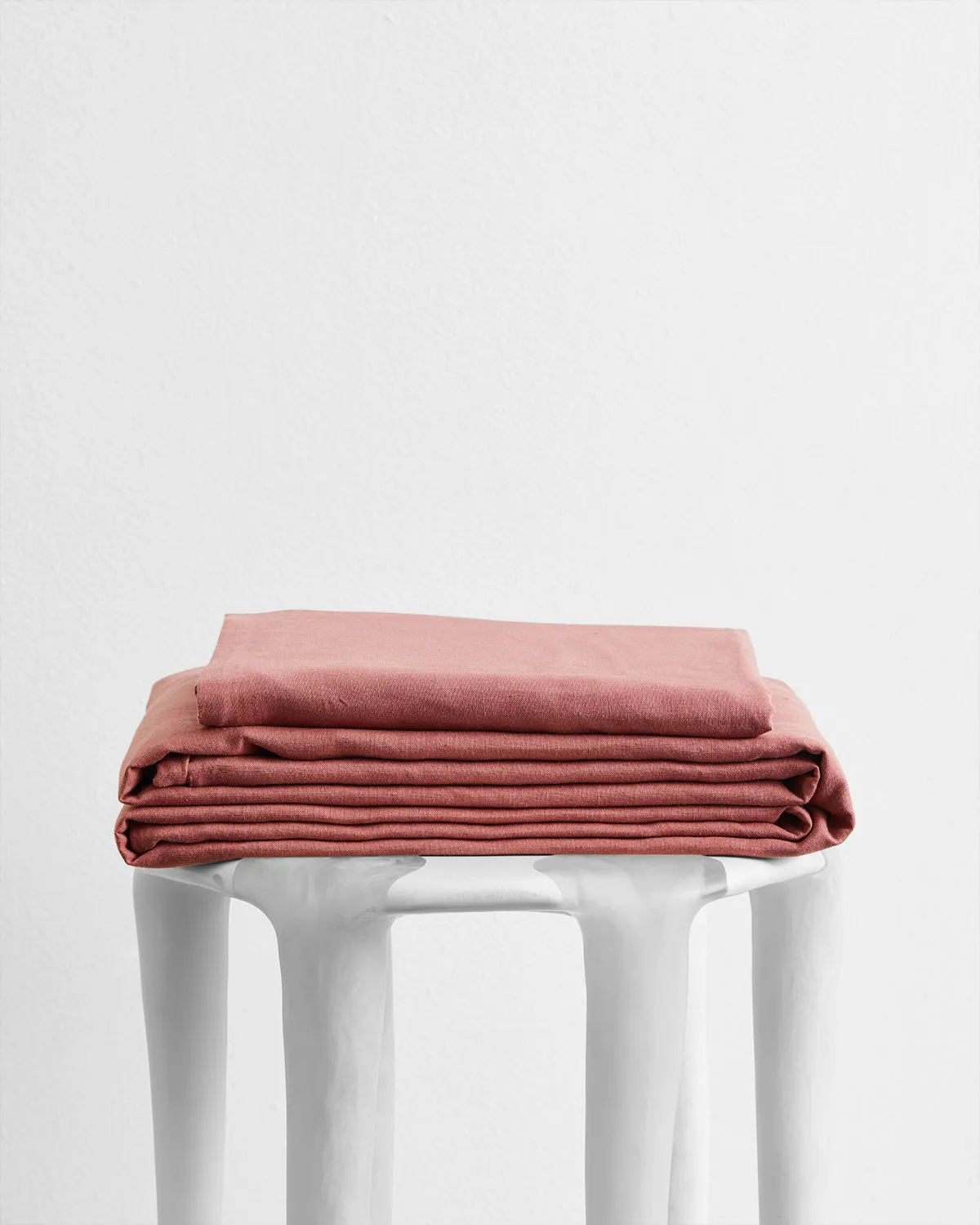 Pink Clay 100% French Flax Linen Sheet Set