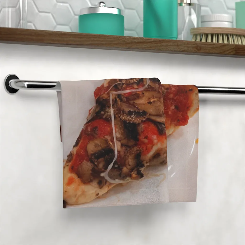 Pizza on Plate Face Towel