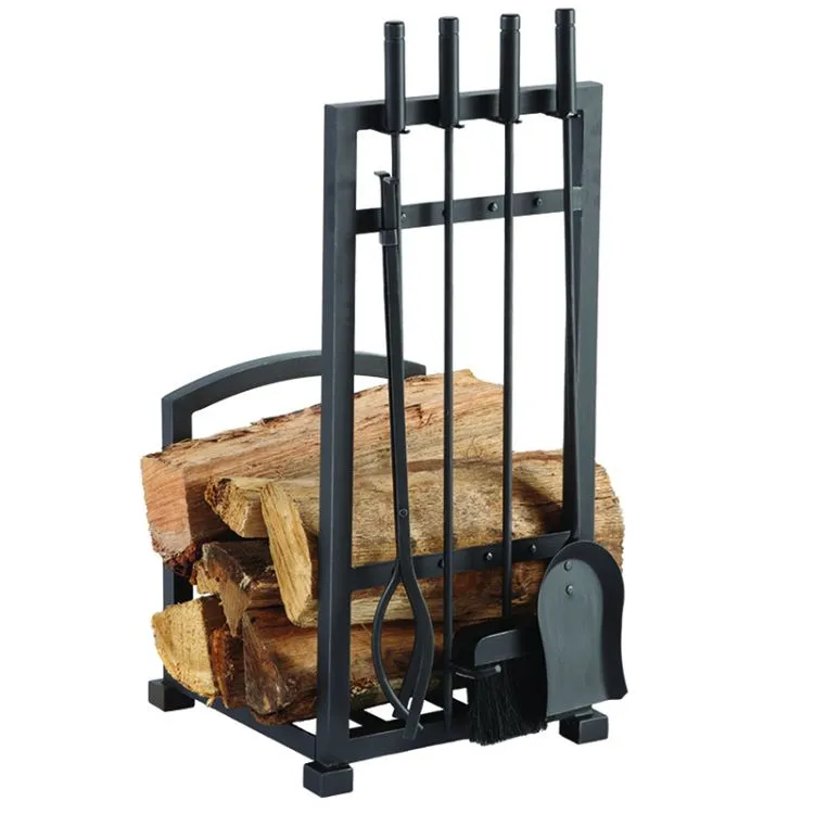 Pleasant Hearth - Harper Log Holder with Toolset