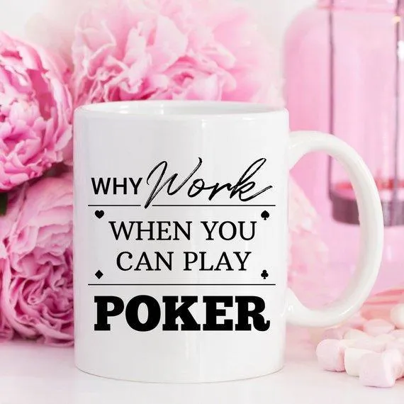 Poker Mug, Professional Poker Player Gifts, Poker