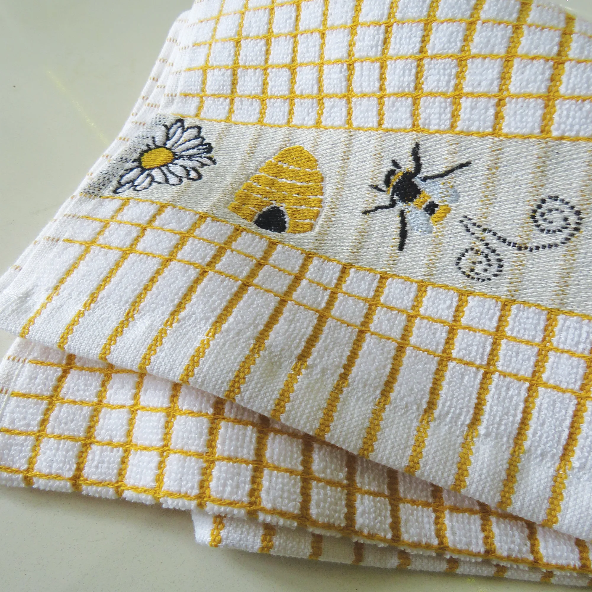 Poli-Dri Honey Bee Cotton Jacquard Tea Towel