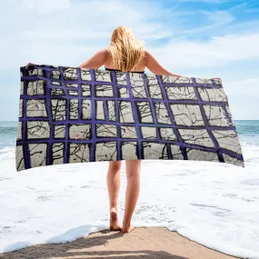 Purple Abstract Towel