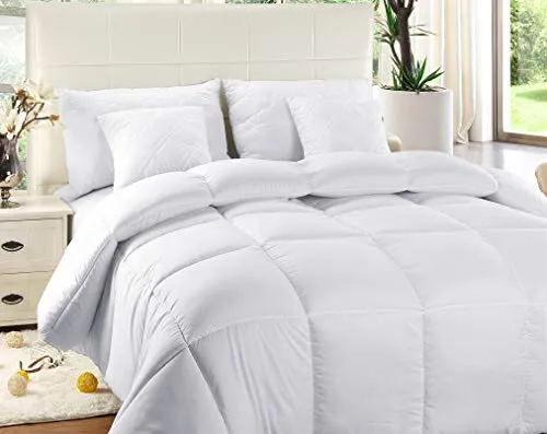 Quilted Comforter with Corner Tabs - Hypoallergenic-Queen