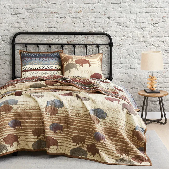 "Home on the Range" Western Reversible Quilt Set