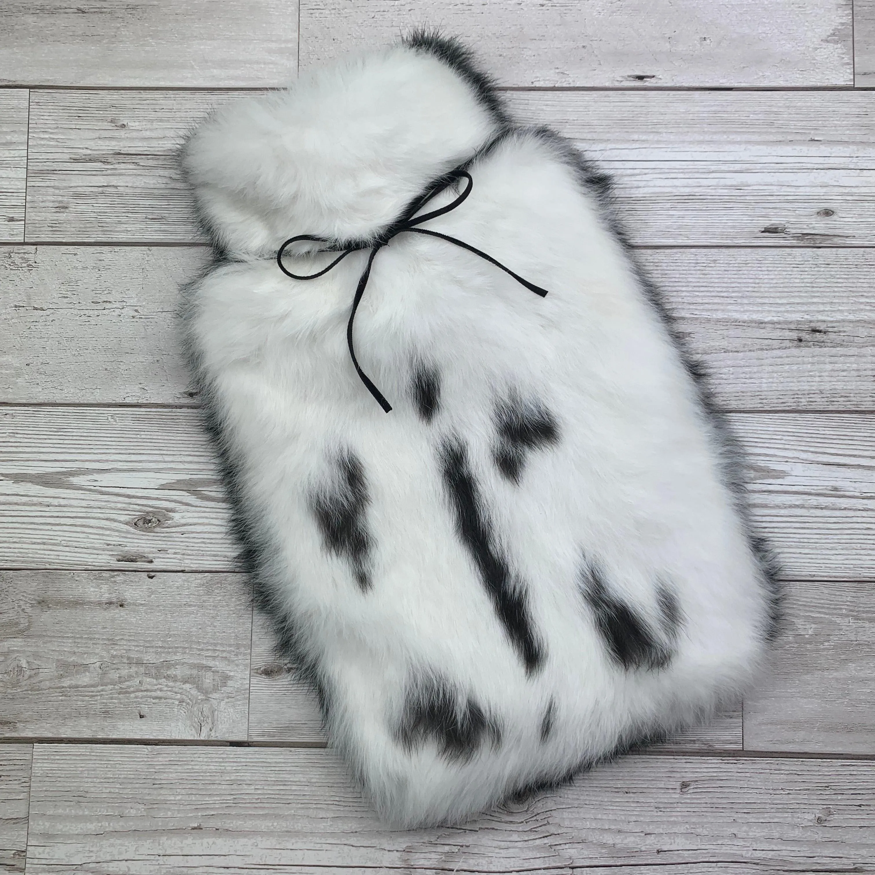 Rabbit Fur Luxury Hot Water Bottle | A luxurious fur-covered hug to banish the cold