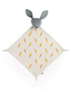 Rabbit with Carrot Baby Security blanket toy