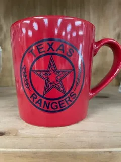 Red with badge Coffee Mug