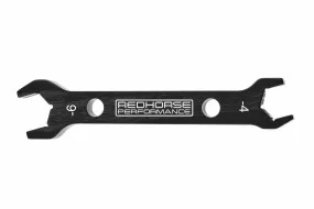 Redhorse Performance Double-Ended Aluminum AN Wrench -4AN To -6AN - Black - 5468-04-2