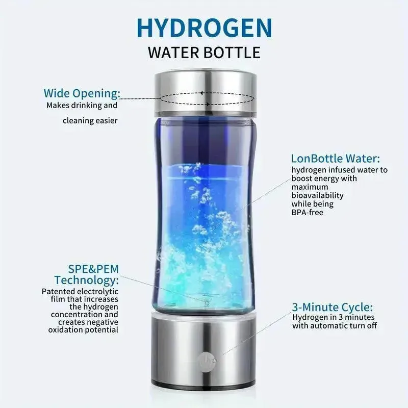 Refreshing Hydrogen Water Bottle (420 ml)